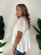 Free People Sunray Babydoll Optic White | Vagabond Apparel Boutique