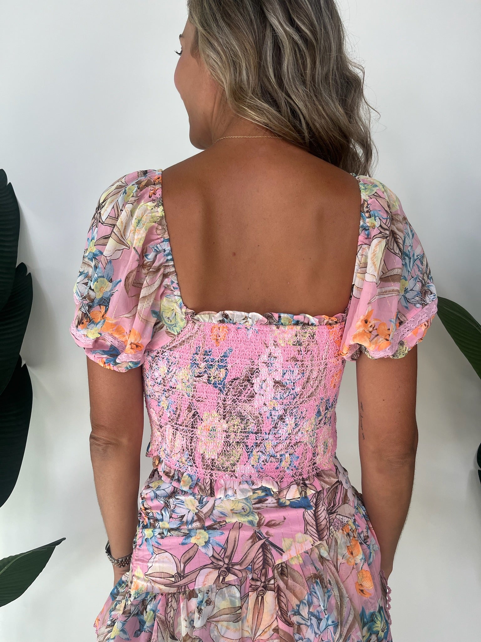 Reset Floral Top Pink Floral | Vagabond Apparel Boutique