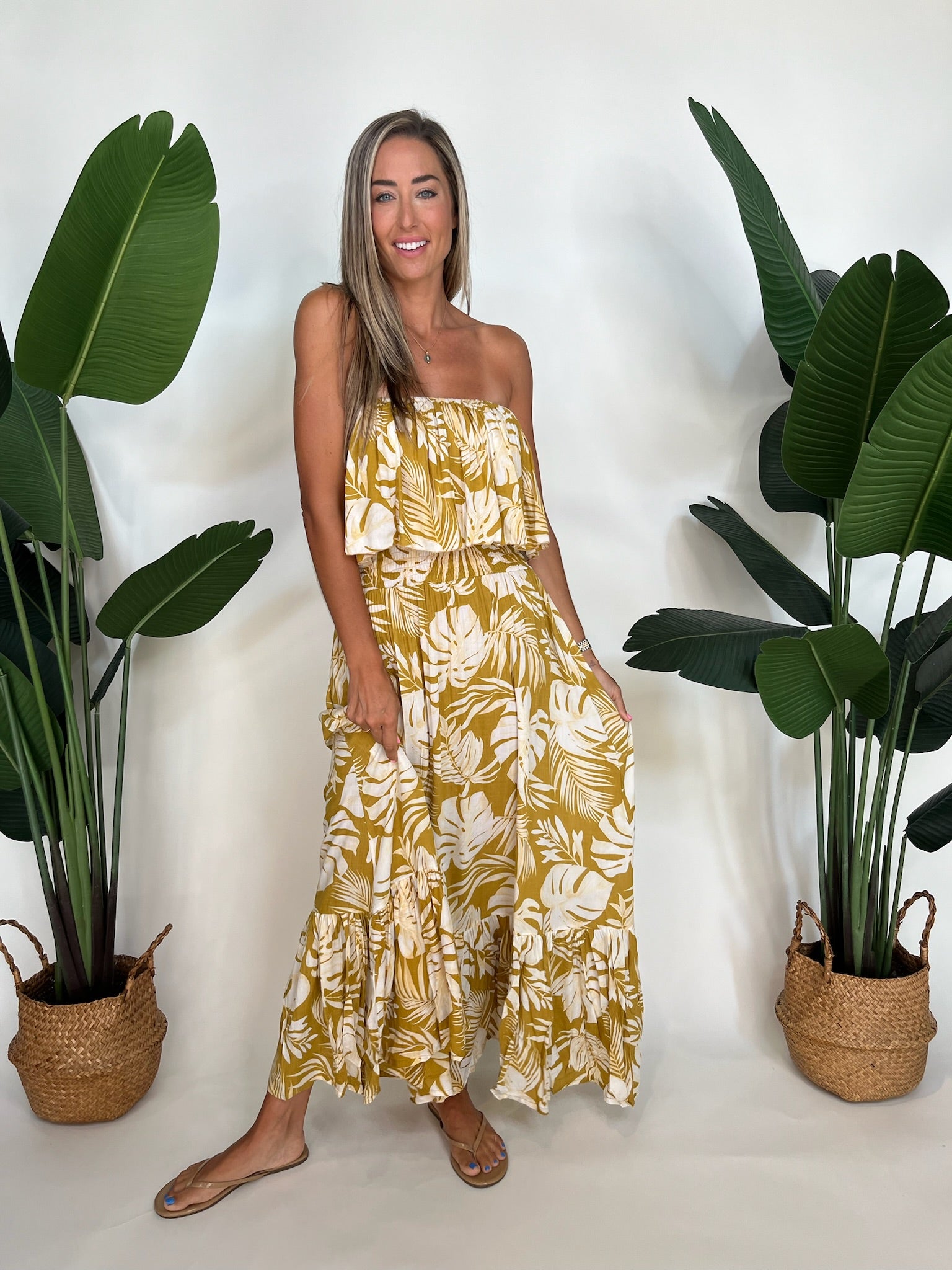 Tiare Hawaii Bungalow Maxi Gold | Vagabond Apparel Boutique