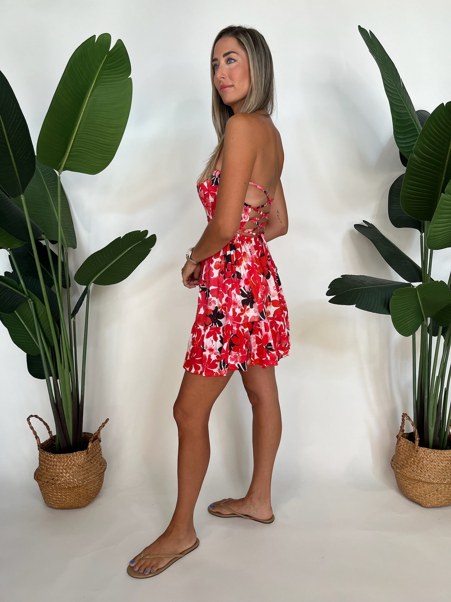 Tiare Hawaii Kailani Mini Dress Fiji Red | Vagabond Apparel Boutique