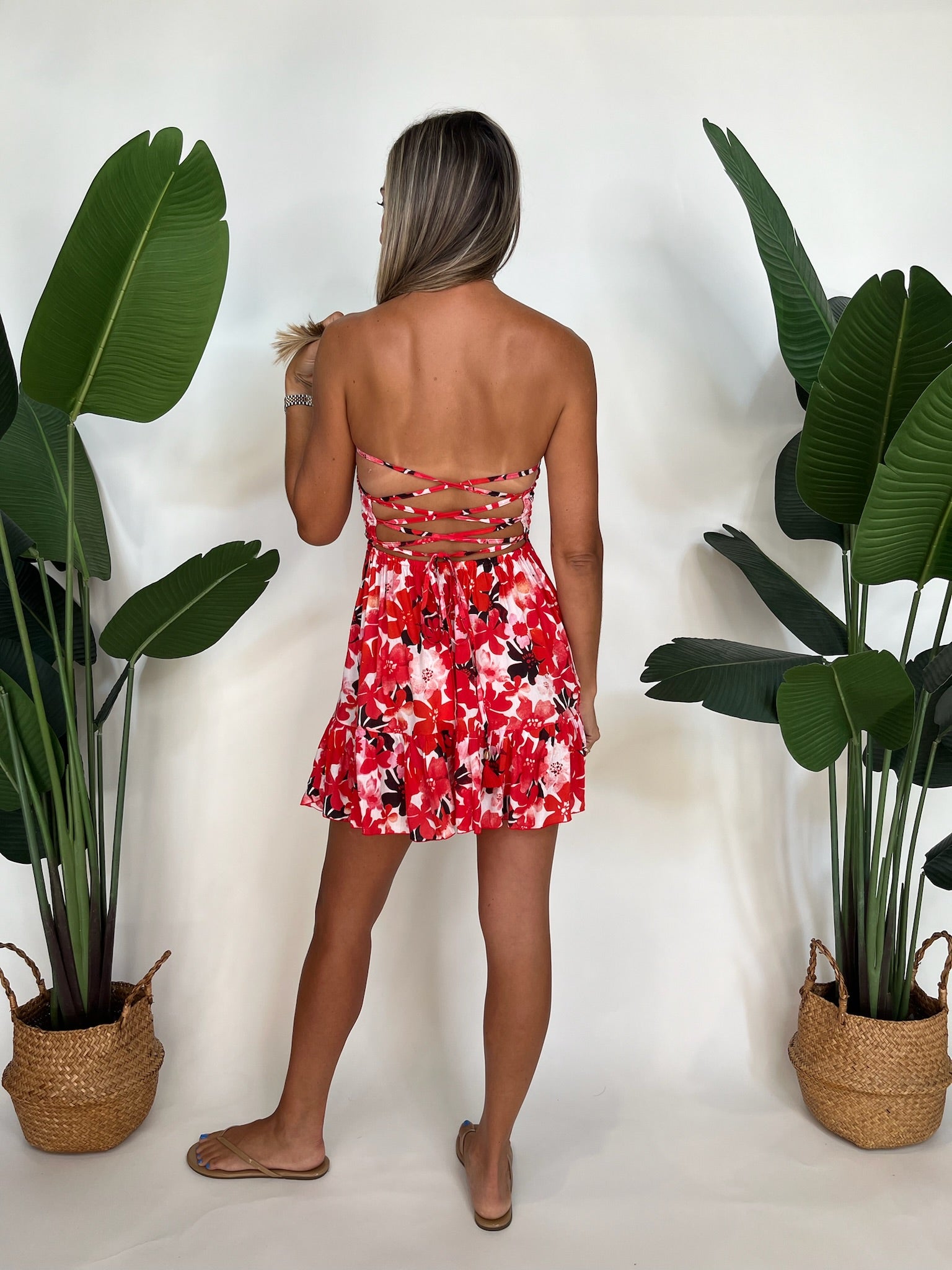 Tiare Hawaii Kailani Mini Dress Fiji Red | Vagabond Apparel Boutique