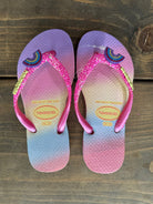 Havaianas Kids Slim Gliiter II Flip Flop Pink Lemonade