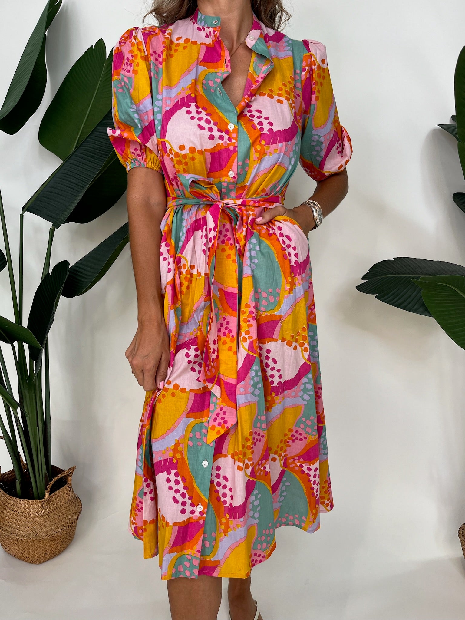 Farylina Shirt Dress Brights | Vagbond Apparel Boutique