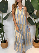 Oliphant Long Tiered Tassel Dress Samoa | Vagabond Apparel Boutique