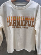 Tiny Whales Thankful Oversized LS Tee Holiday