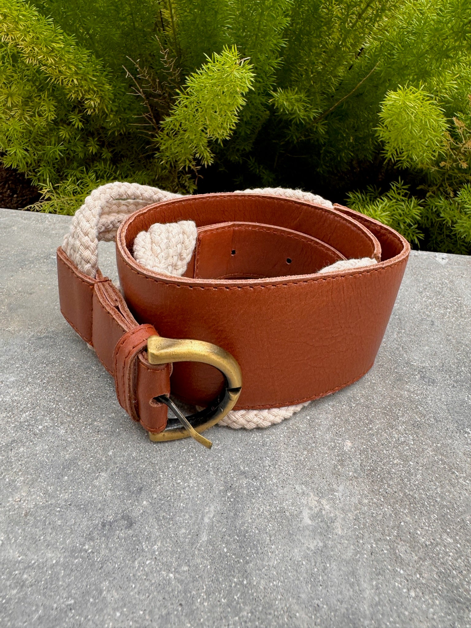 Sole Rope Leather Belt