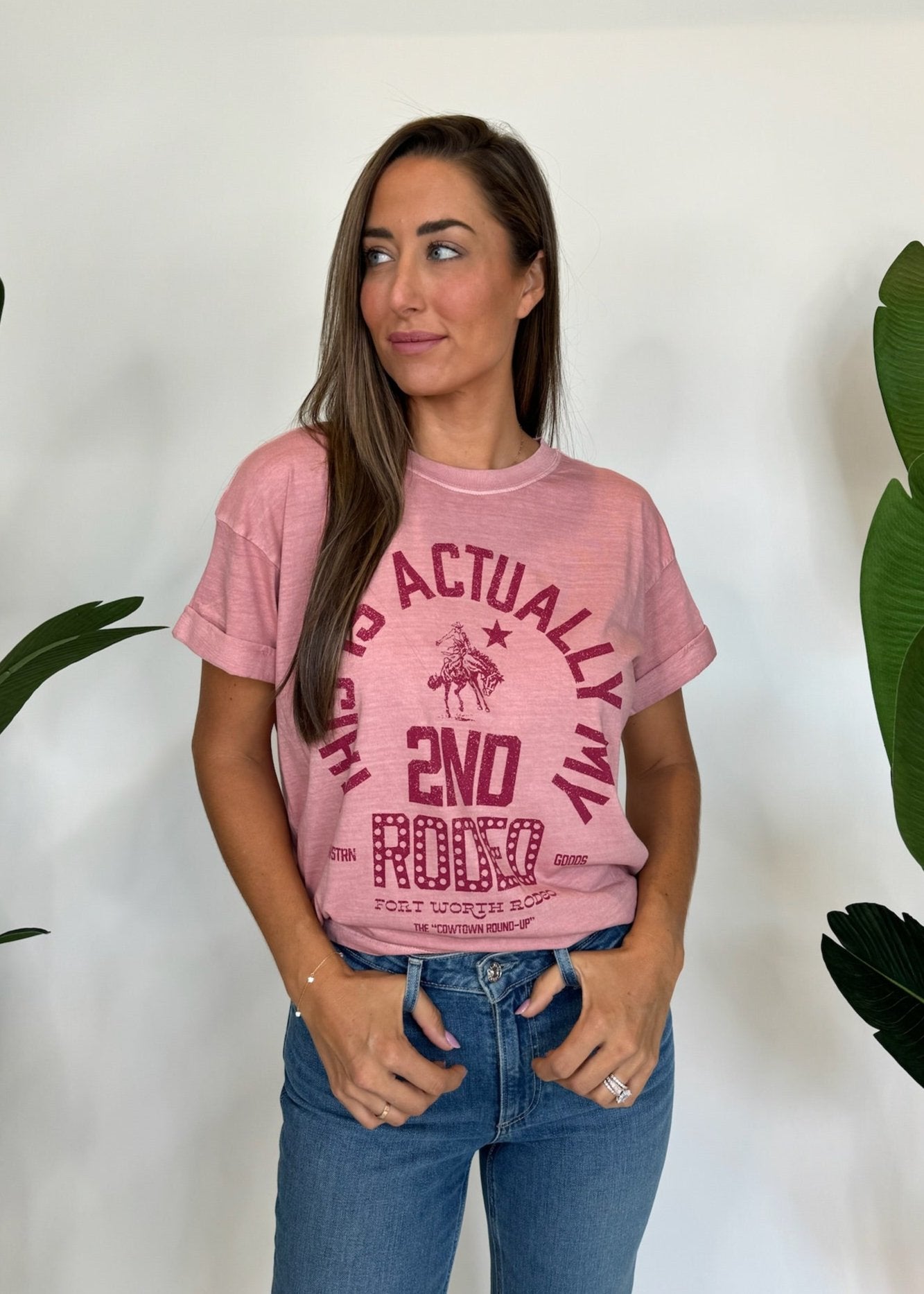 Girl Dangerous Second Rodeo Tee Dusty Pink | Vagabond Apparel Boutique