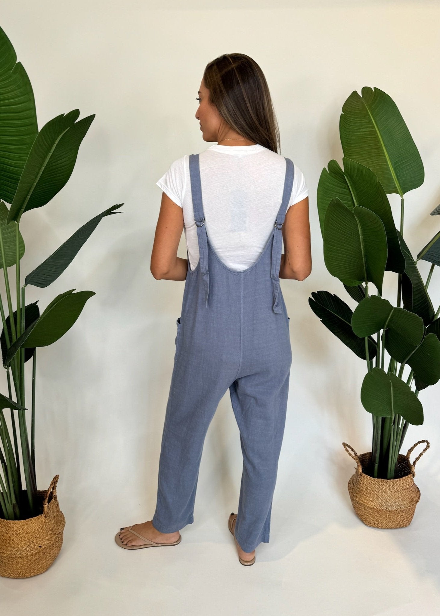 Bobi Low Neck Overall With Pockets | Vagabond Apparel Boutique