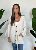 Free People Herringbone Kimono Ivory | Vagabond Apparel Boutique