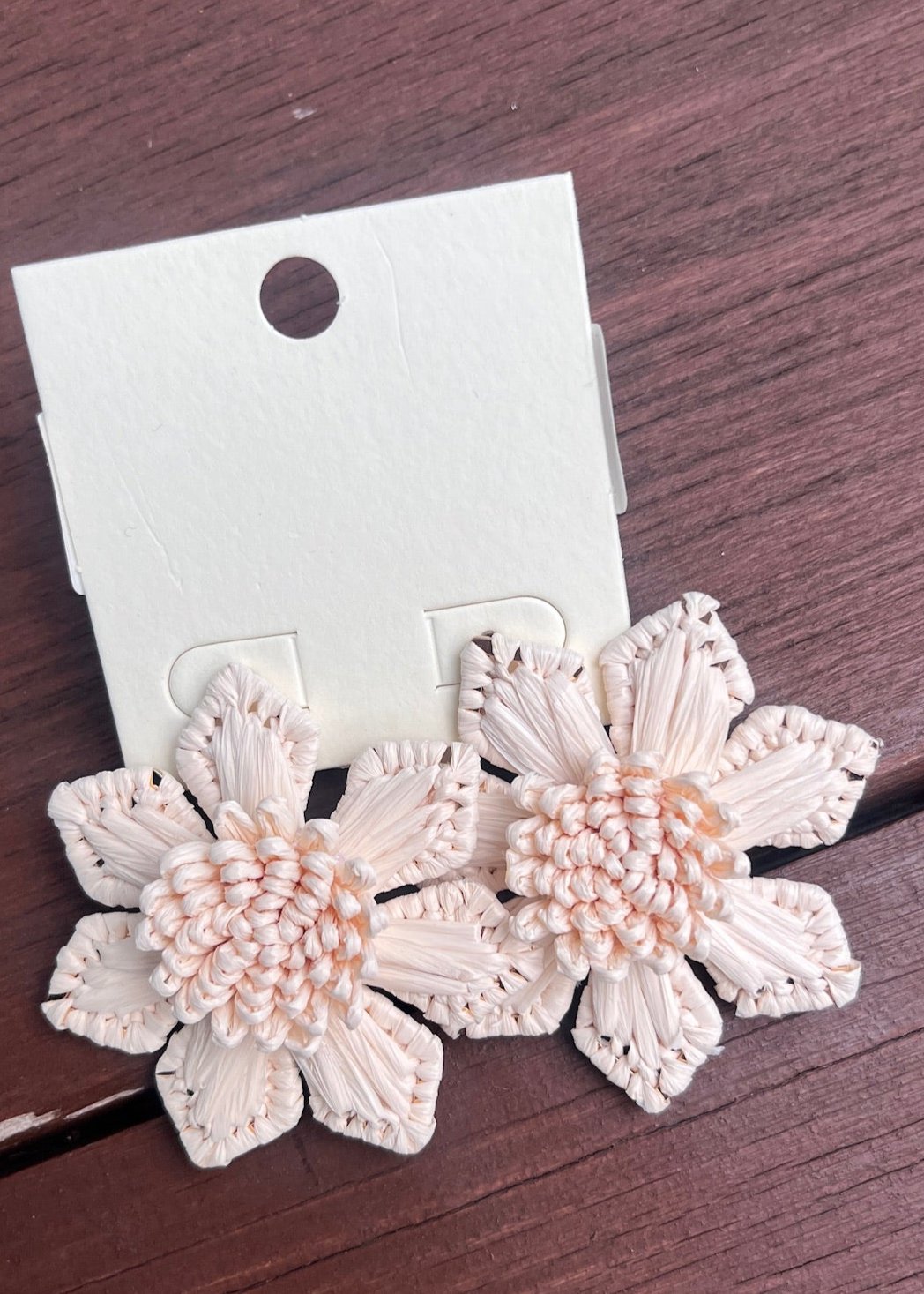 GSA Raffia Flower Stud | Vagabond Apparel Boutique