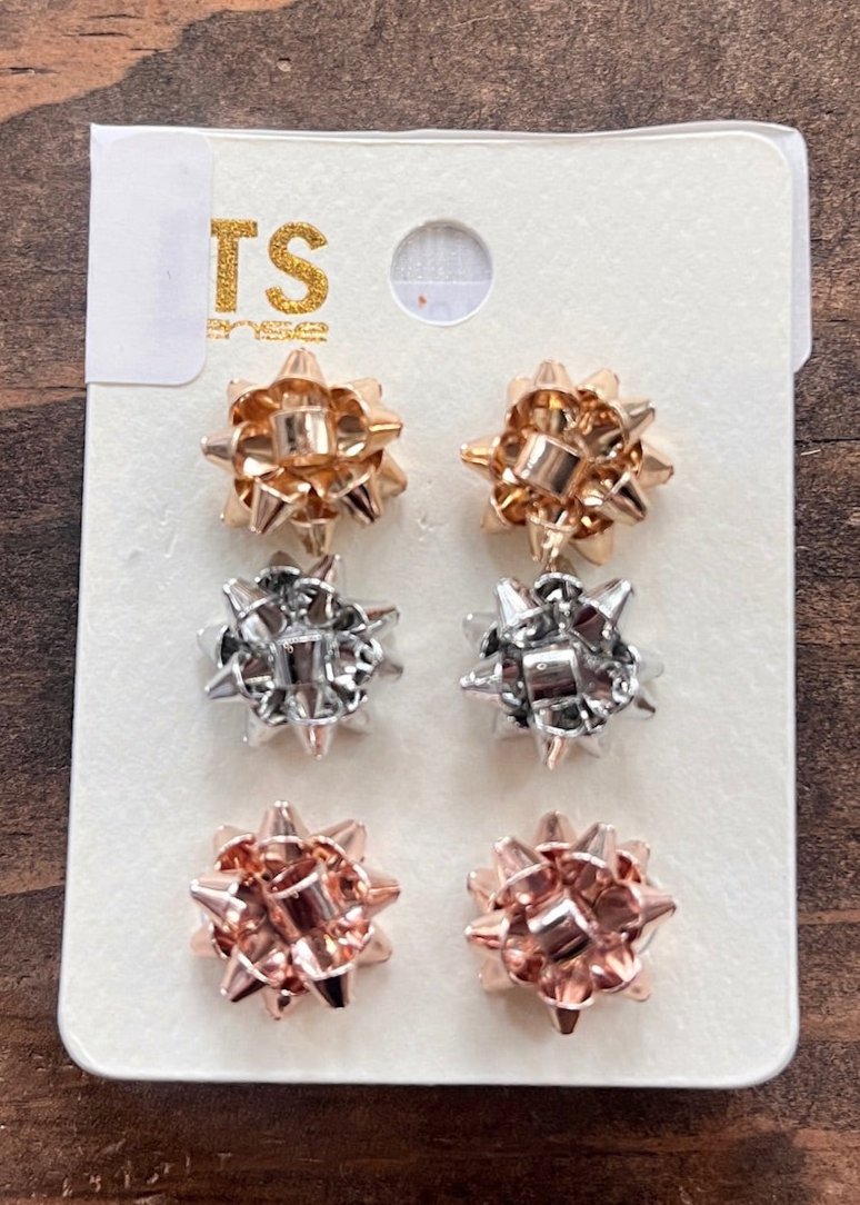 GSA Christmass Bow Studs | Vagabond Apparel Boutique