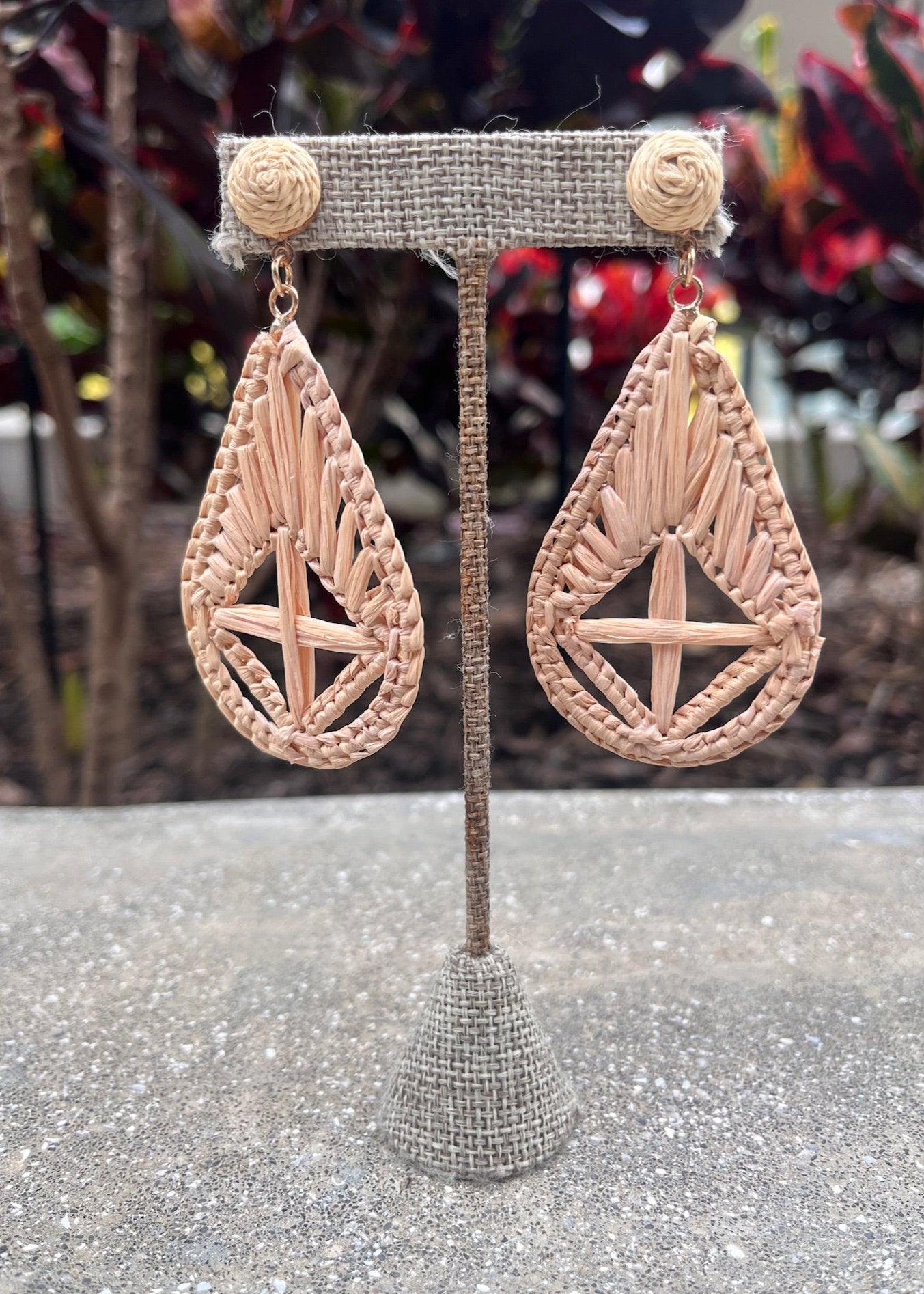 GSA Crisscross Rattan Earrings | Vagabond Apparel Boutique