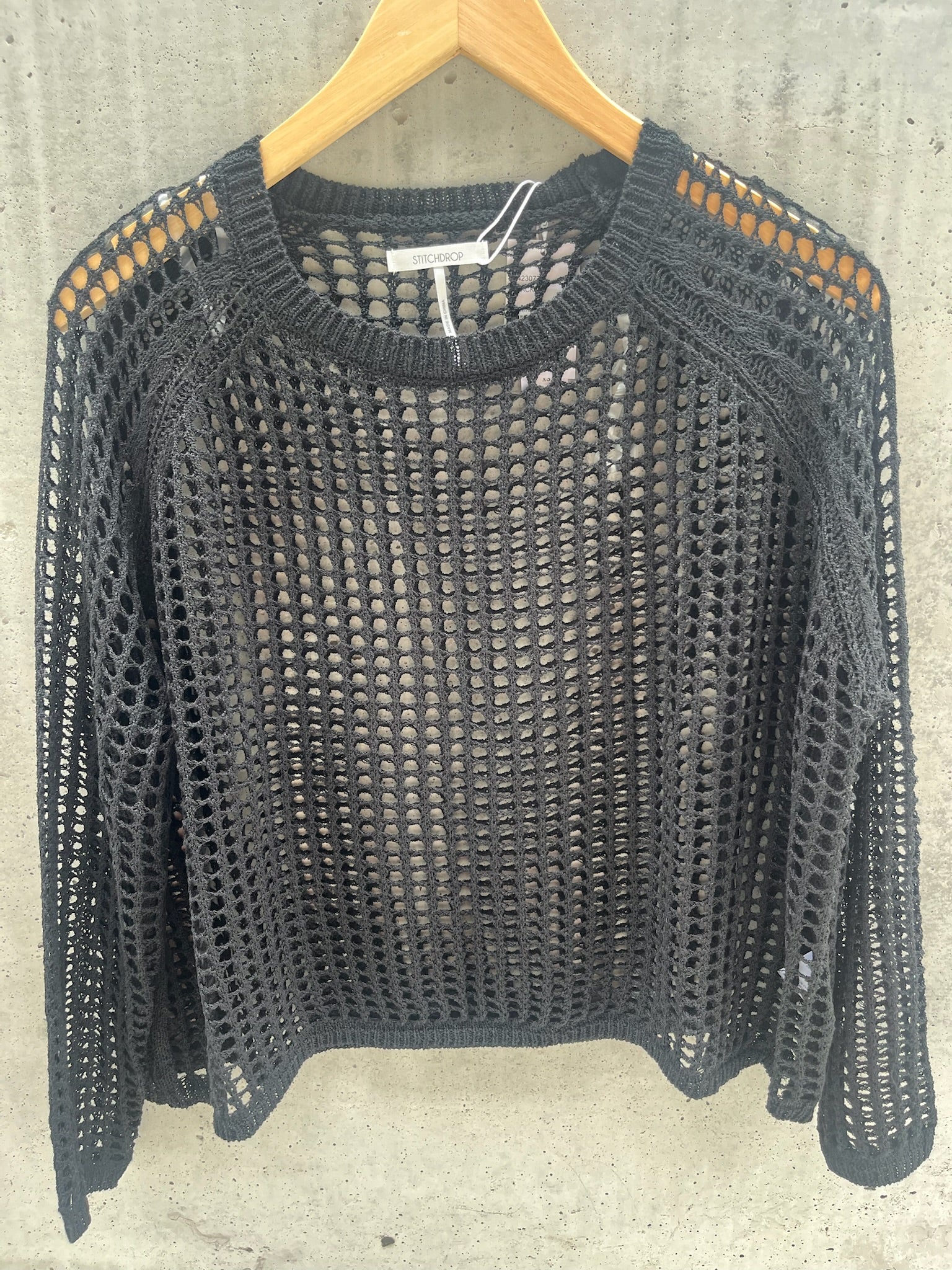 Stitch Drop Daily Mesh Sweater | Vagabond Apparel Boutique