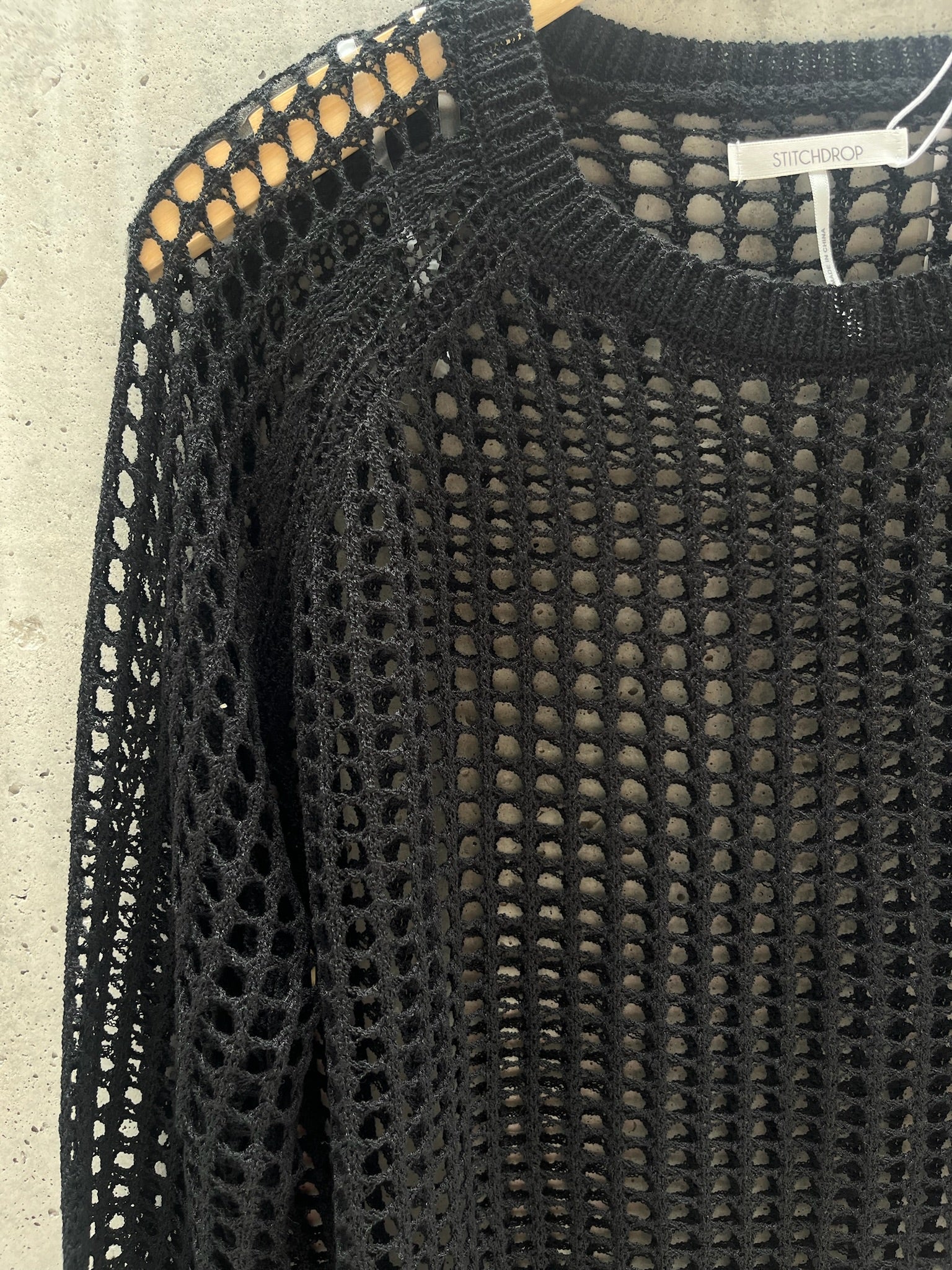 Stitch Drop Daily Mesh Sweater | Vagabond Apparel Boutique