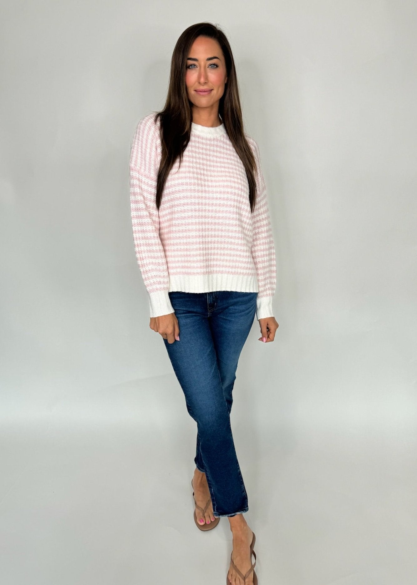 Splendid Robyn Stripe Sweater Cotton Candy Stripe | Vagabond Apparel Boutique