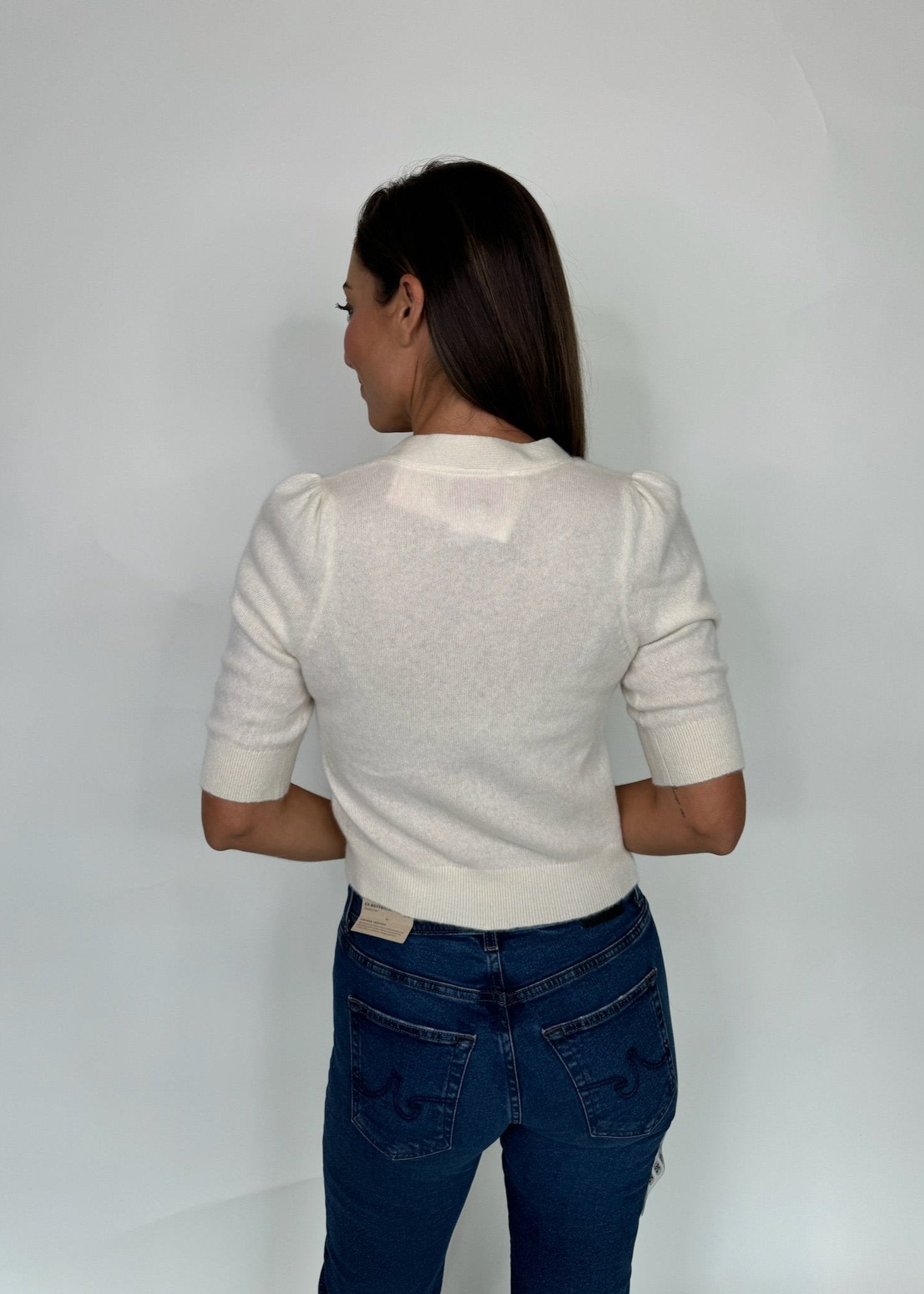 Rose and Crown Cashmere Cardigan Cream | Vagabond Apparel Boutique