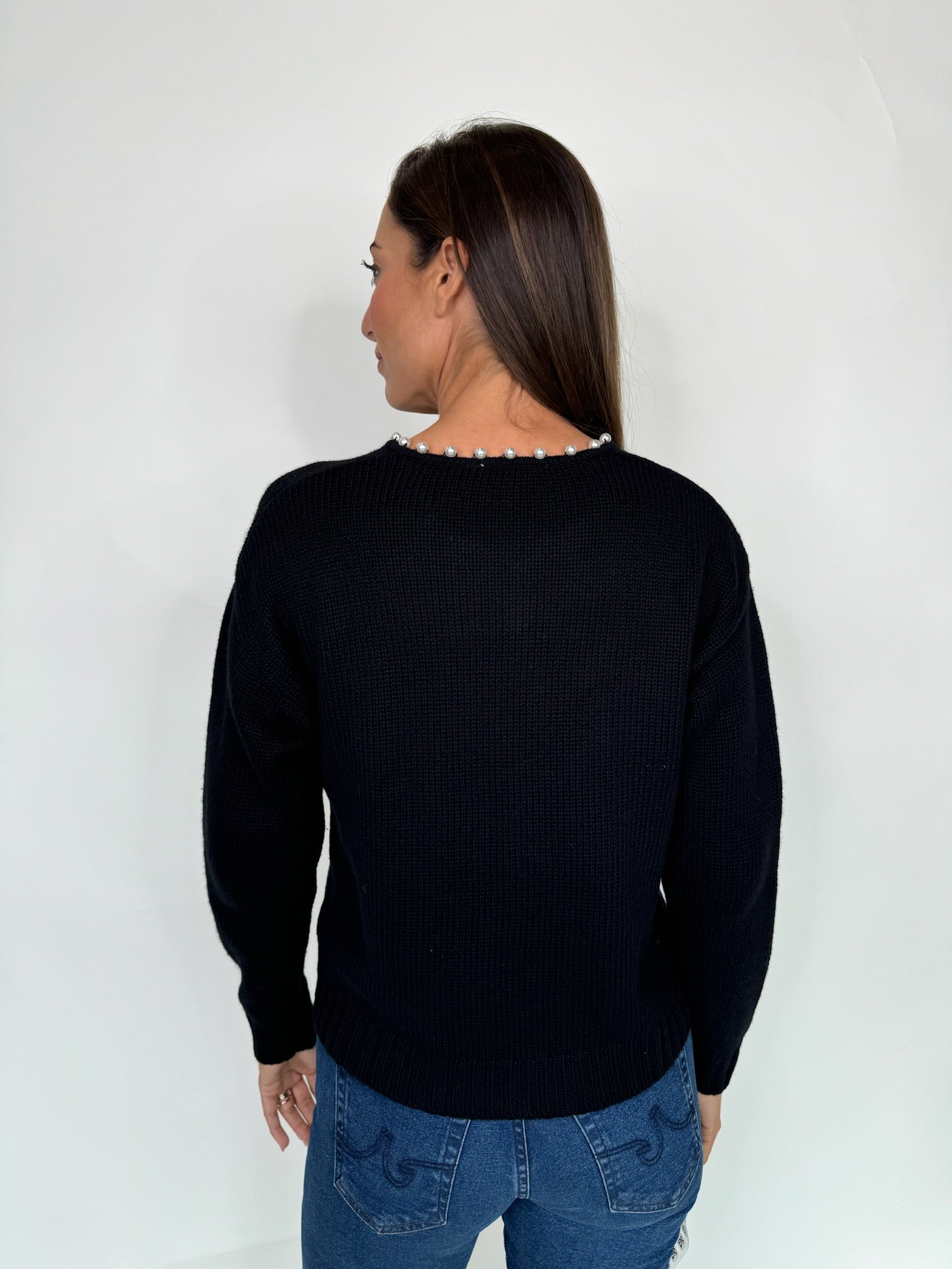 Splendid Emmy Pearl Cardigan Black | Vagabond Apparel Boutique