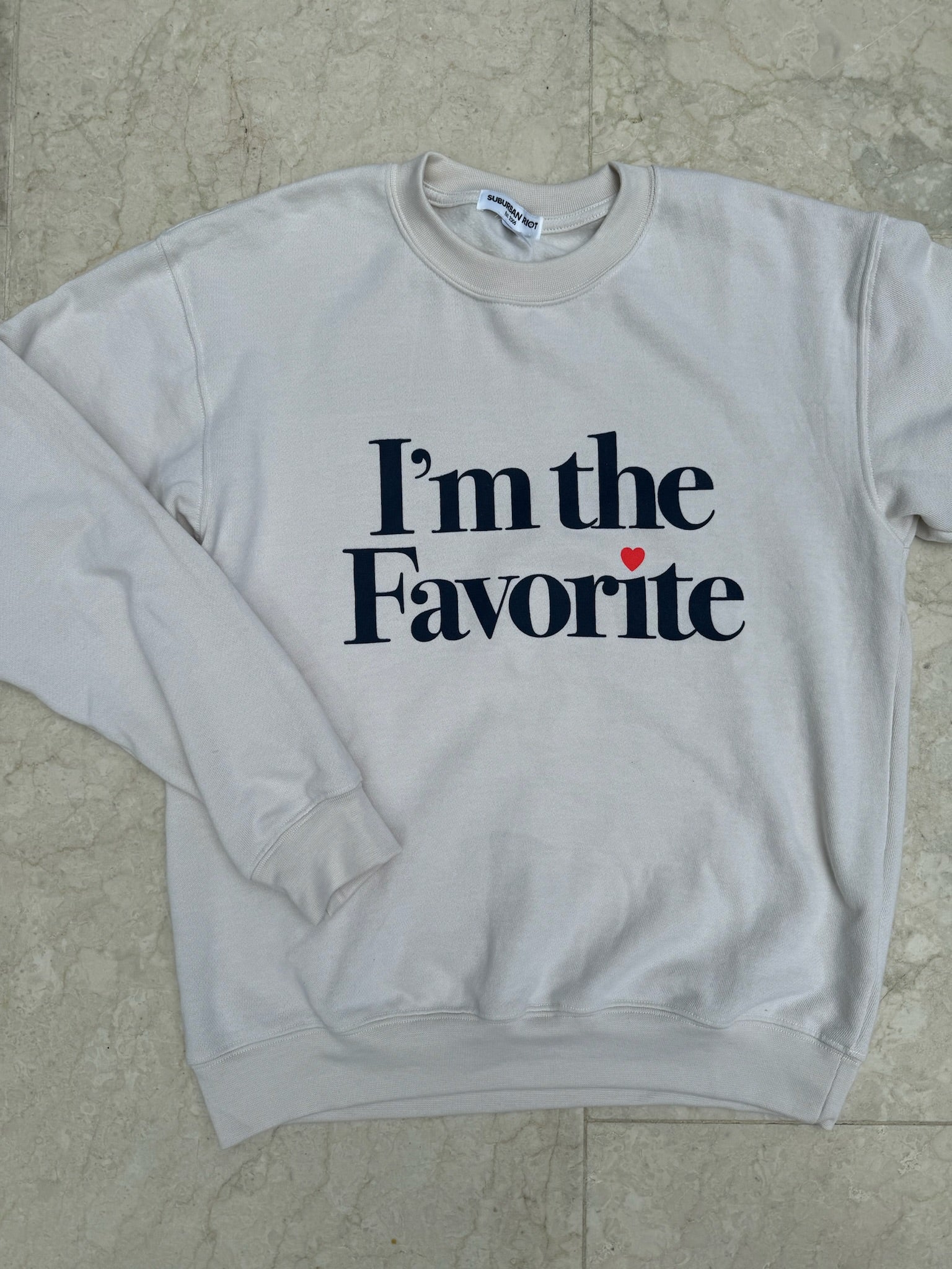 Suburban Riot Favorite Sweatshirt White | Vagabond Apparel Boutique