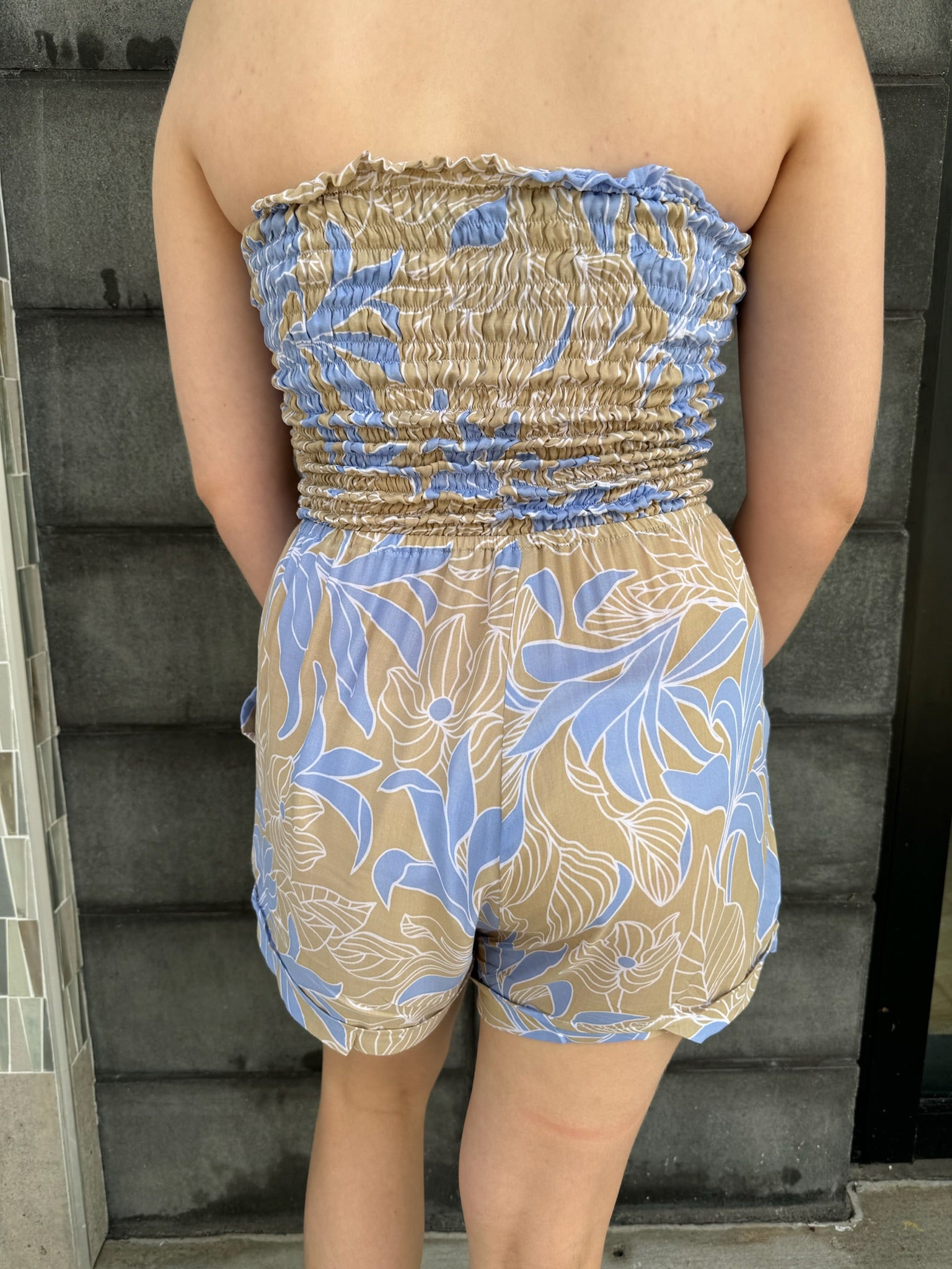 Khush Kamea Romper Steel Blue | Vagabond Apparel Boutique