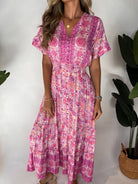 Walker & Wade Christina Dress Bengal Rose