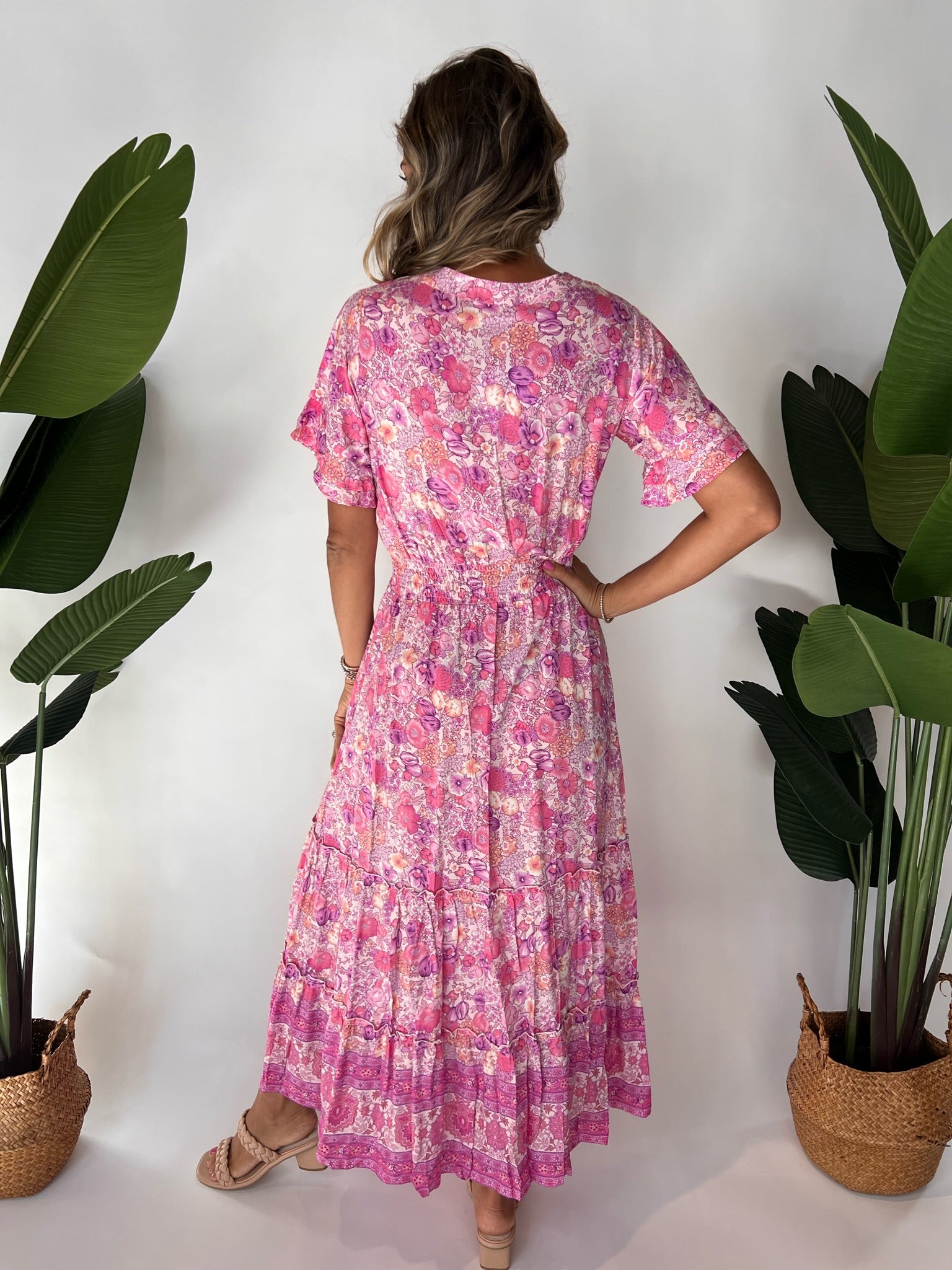 Walker & Wade Christina Dress Bengal Rose