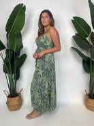 Khush Mavie Dress Tropical Green | Vagabond Apparel Boutique