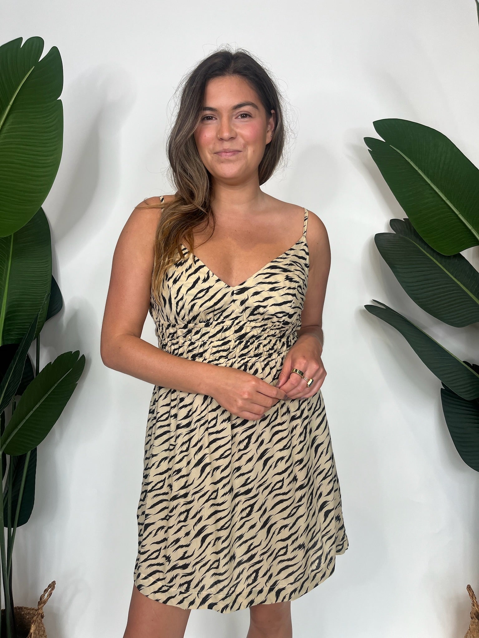 Khush Amor Dress Jungle Beige | Vagabond Apparel Boutique