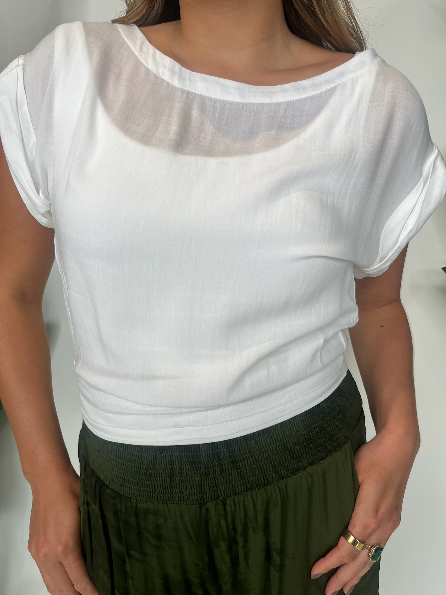 Khush Mareva Top White | Vagabond Apparel Boutique