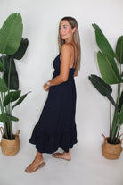 Splendid Kit Gauze Maxi Dress Navy | Vagabond Apparel Boutique