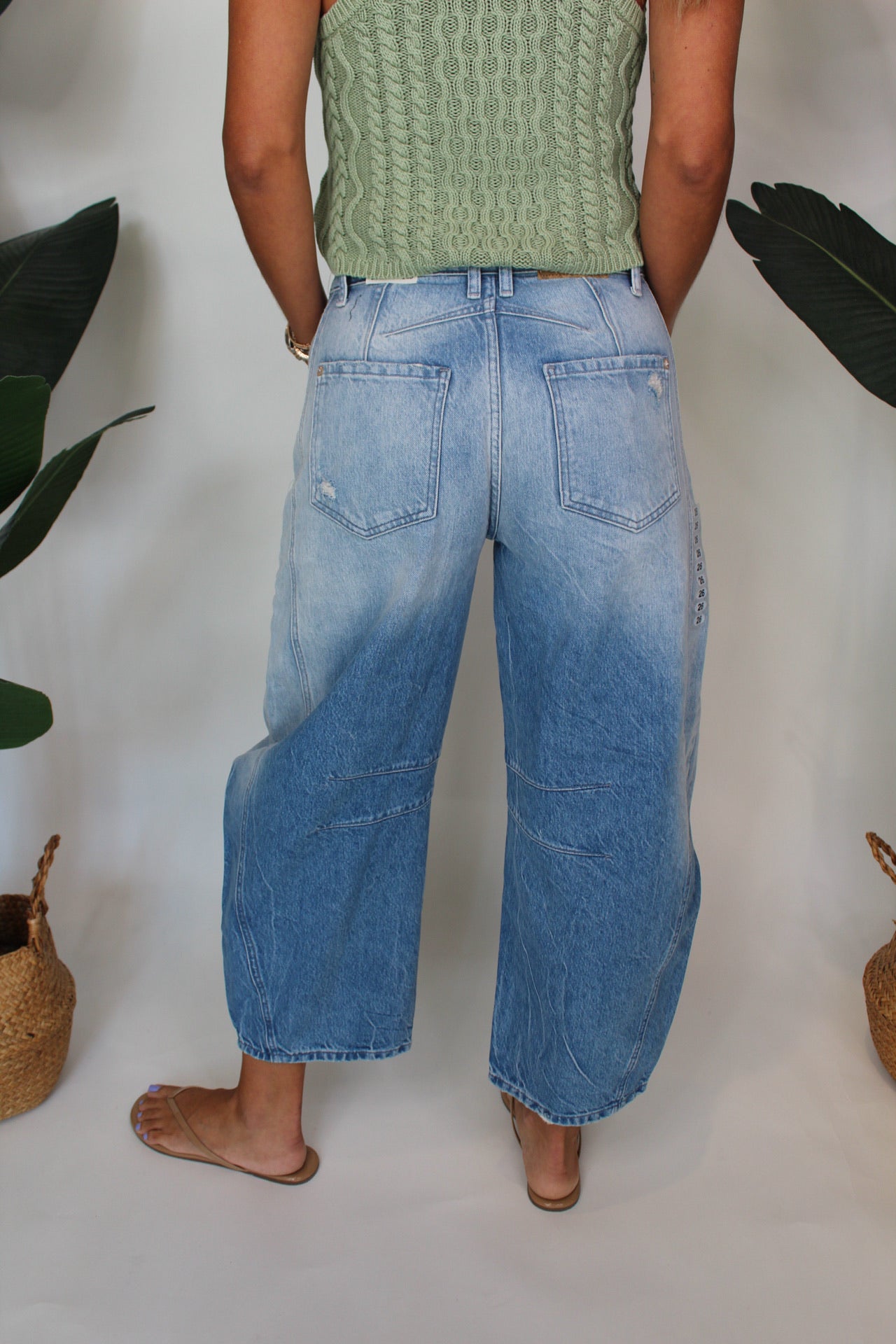 Free People Good Luck Mid Rise Barrel Jean | Vagabond Apparel Boutique