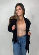 Stitch Drop Swell Sweater Black | Vagabond Apparel Boutique