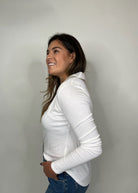 Bella Dahl L/S Rib Mix Shirt Winter White | Vagabond Apparel Boutique