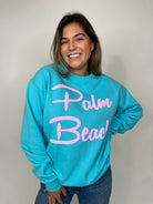 Niki Art Palm Beach Retro Pullover | Vagabond Apparel Boutique