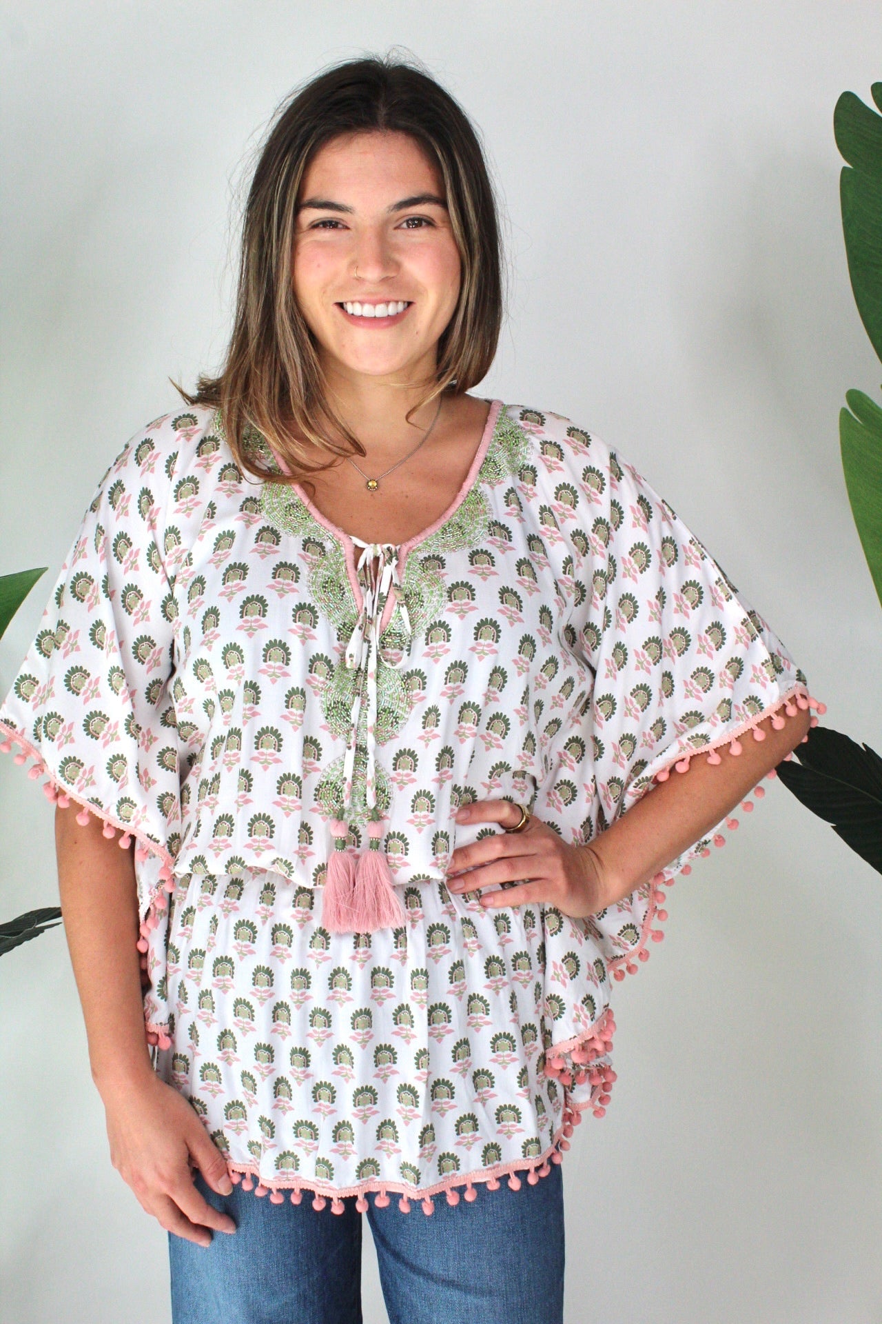Skemo Blossom Butterfly Top Pink | Vagabond Apparel Boutique