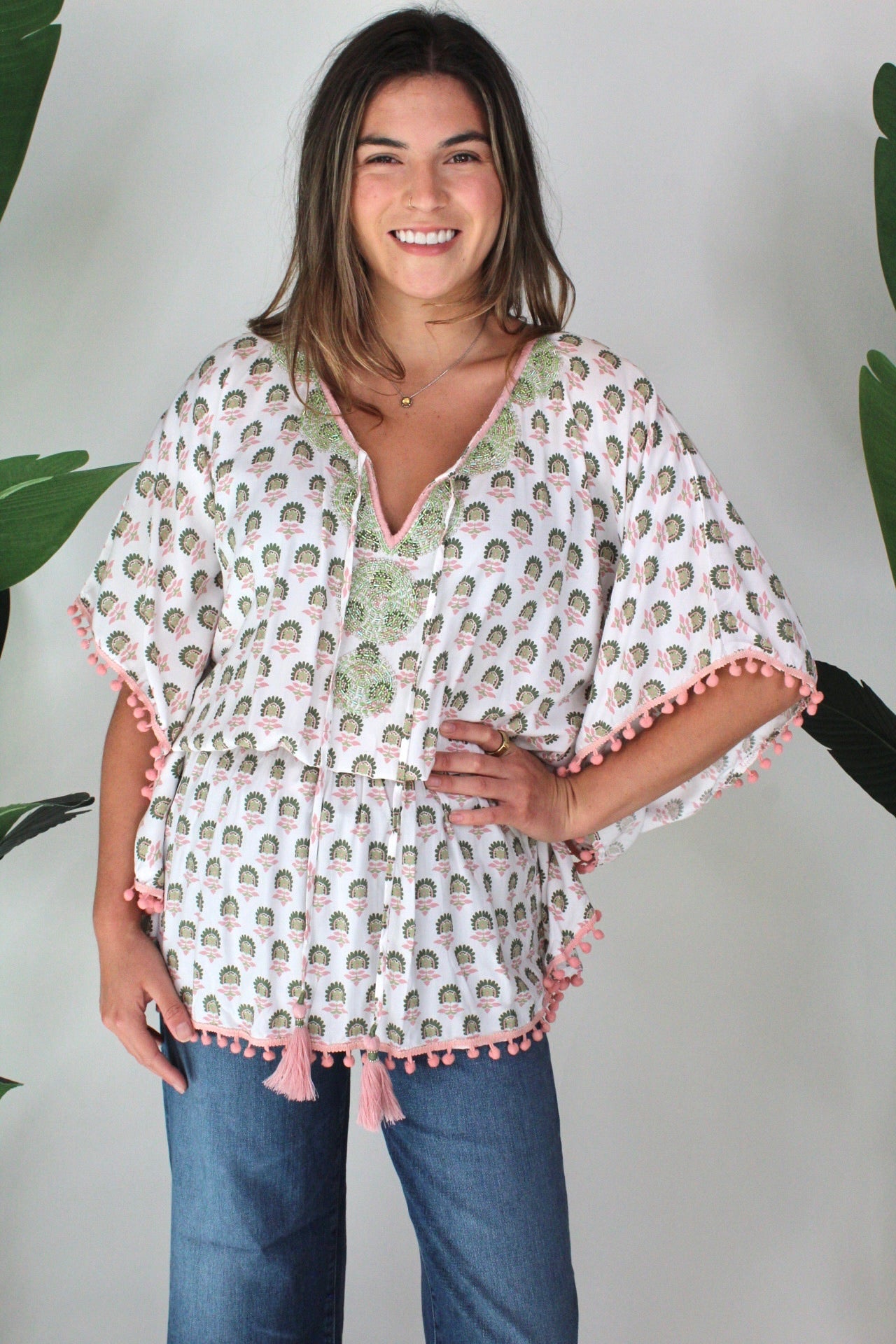 Skemo Blossom Butterfly Top Pink | Vagabond Apparel Boutique