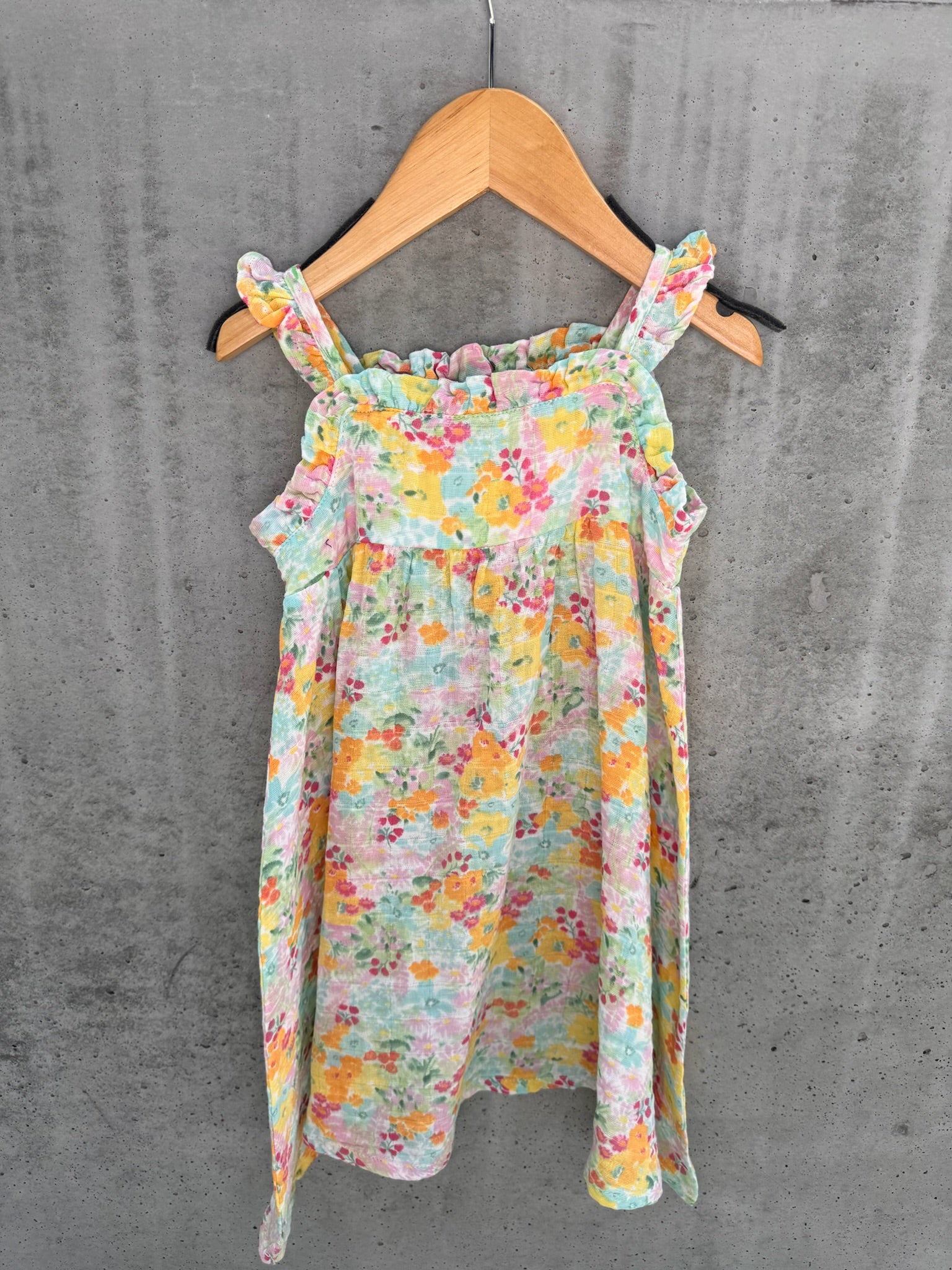 Angel Dear Spring Meadow Paperbag Ruffle Sundress