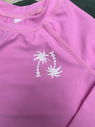 Feather 4 Arrow Wavy Palm L/S Rashguard Prism Pink