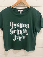 Suburban Riot Resting Grinch Face Womens Crop Tee | Vagabond Apparel Boutique