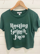 Suburban Riot Resting Grinch Face Womens Crop Tee | Vagabond Apparel Boutique