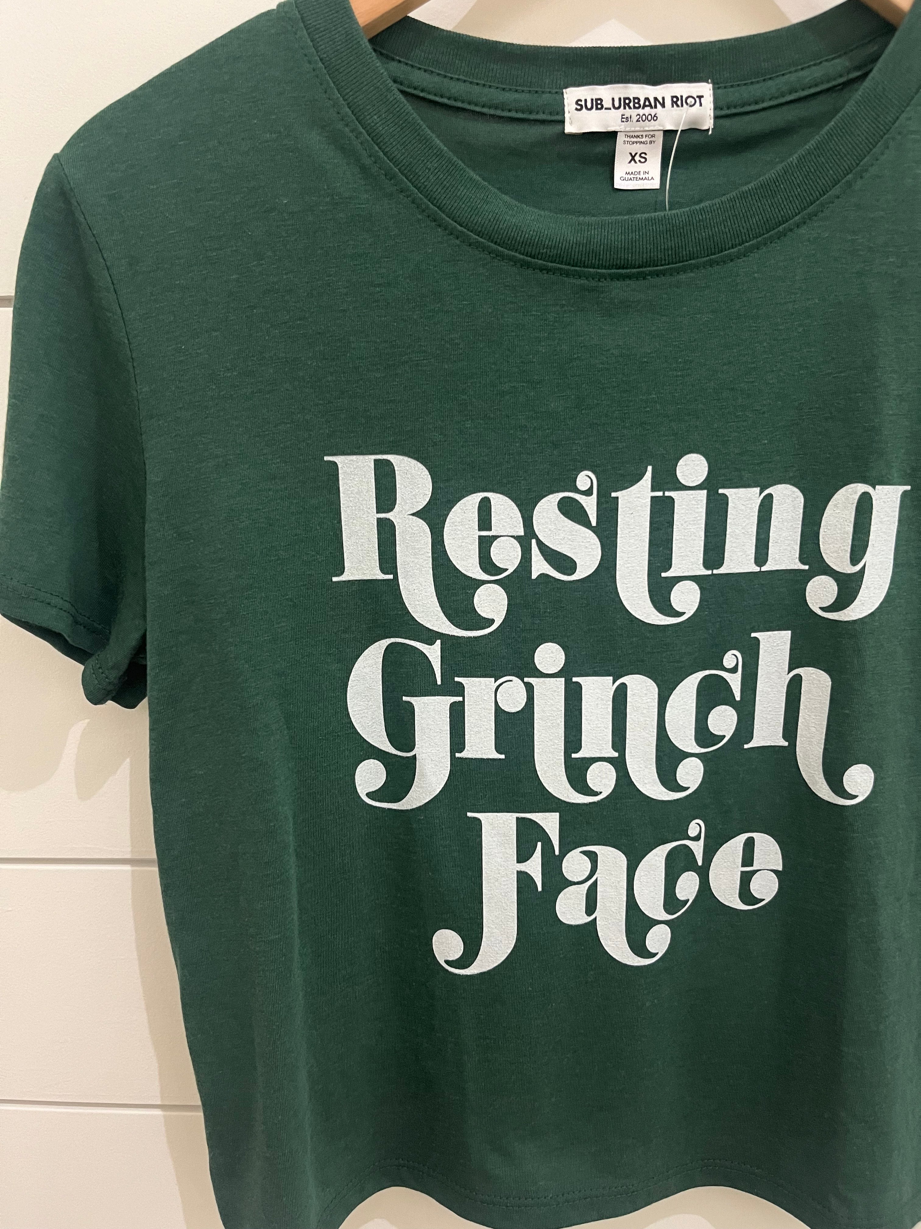 Suburban Riot Resting Grinch Face Womens Crop Tee | Vagabond Apparel Boutique