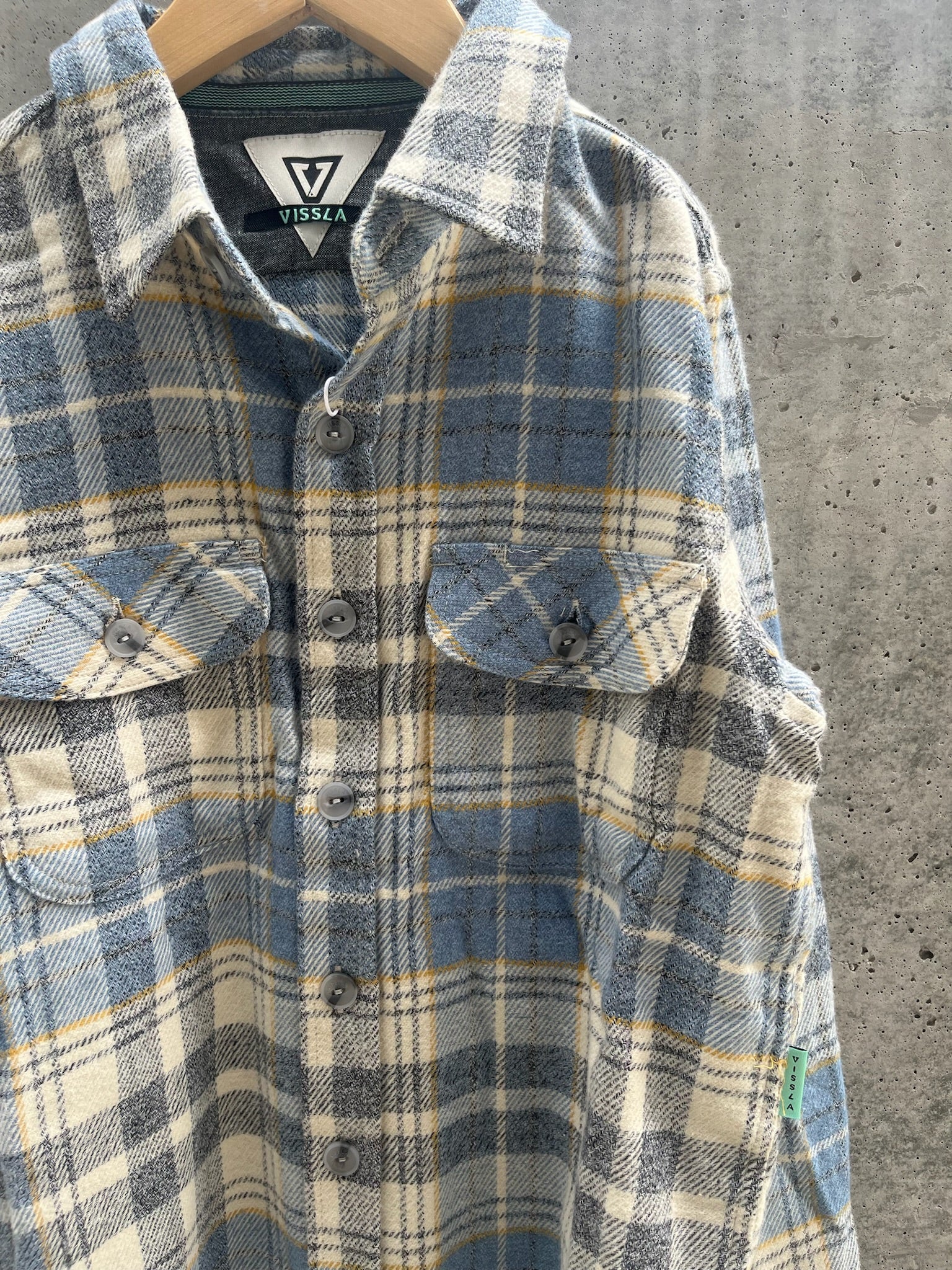 Vissla Central Coast Eco Boys LS Flannel Dusk