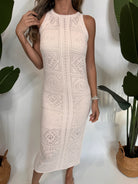 Splendid Kimi  Crochet Tank Dress Natural