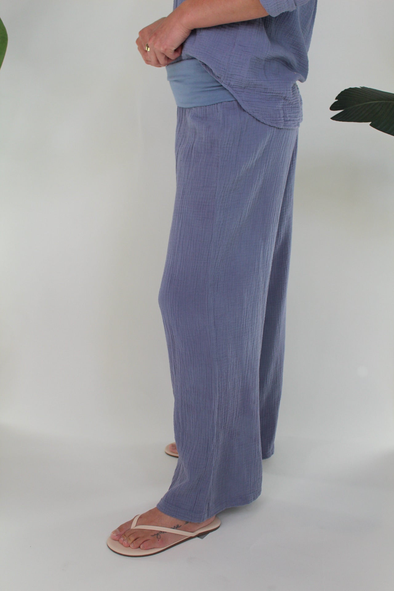 Fresh Laundry Foldover Gauze Pant | Vagabond Apparel Boutique