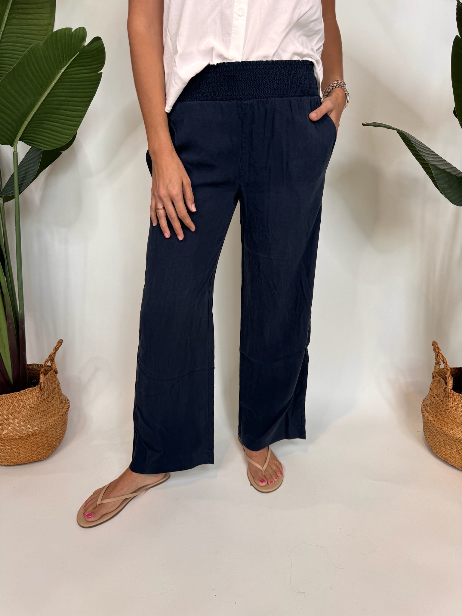 Bella Dahl Wide Leg Pant Endless Sea