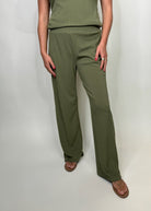 Phie Knit Pant Sage | Vagabond Apparel Boutique