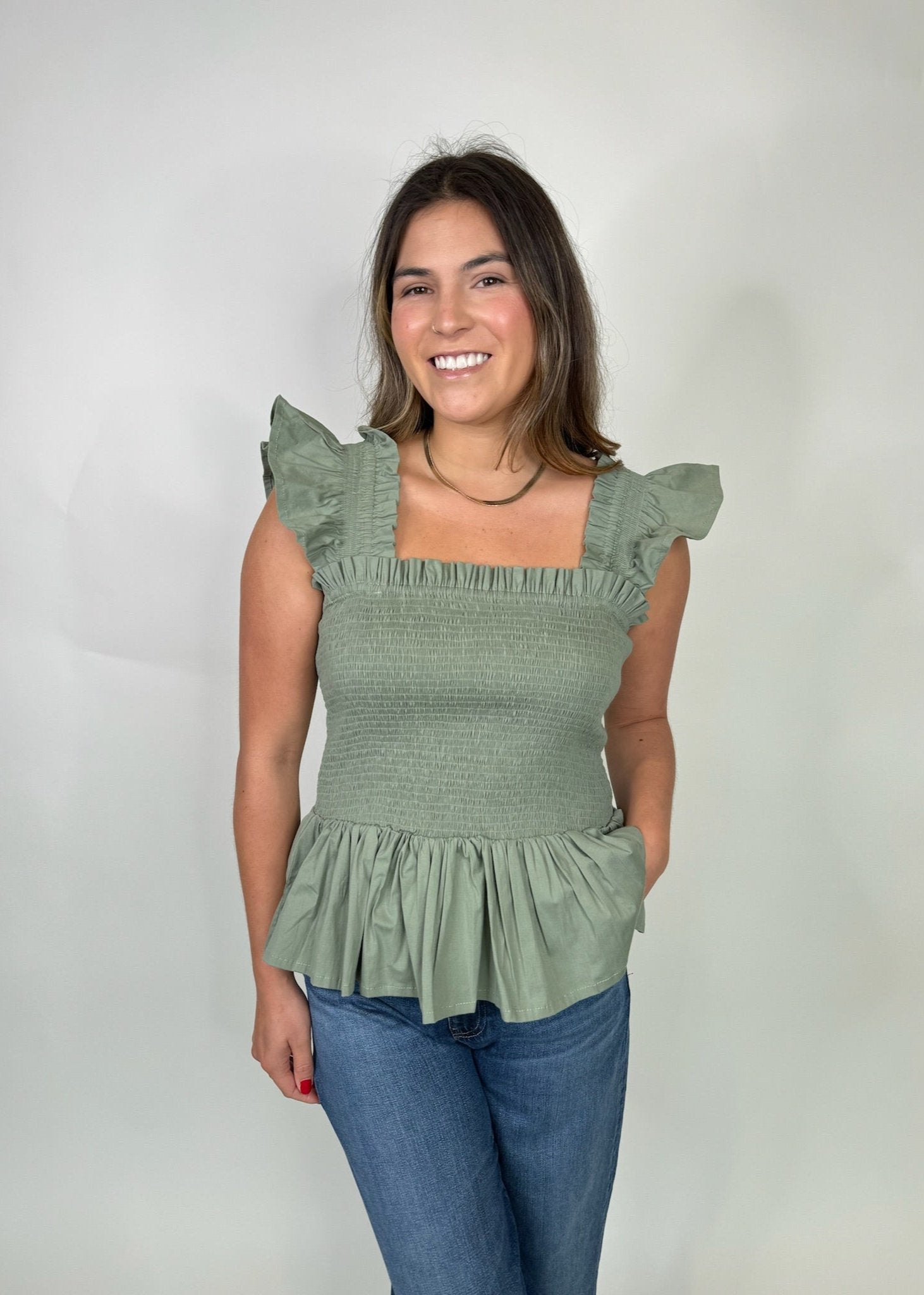 Phie Poplin Riza Top | Vagabond Apparel Boutique