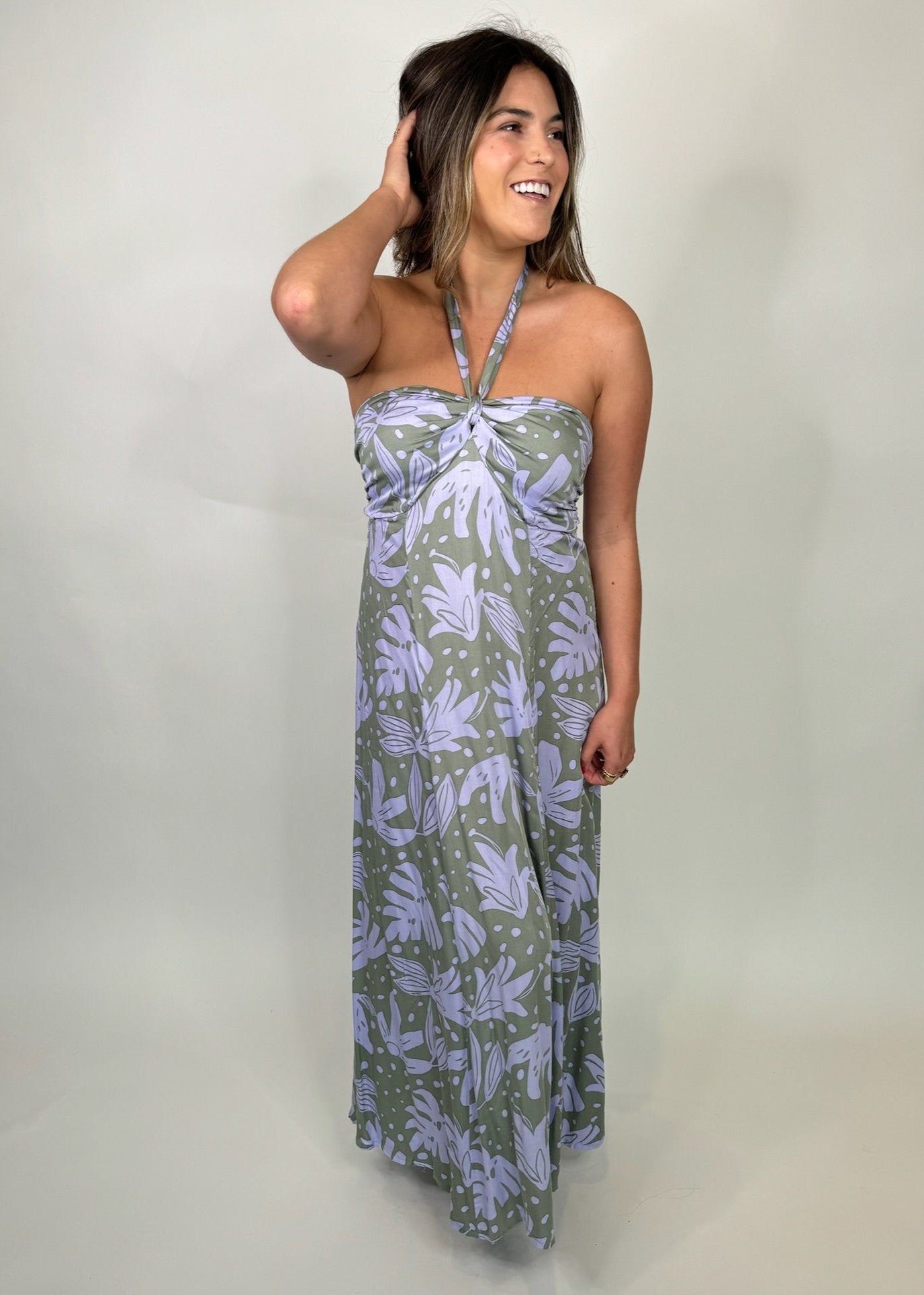 Phie Tropicana Cassia Maxi Sage | Vagabond Apparel Boutique