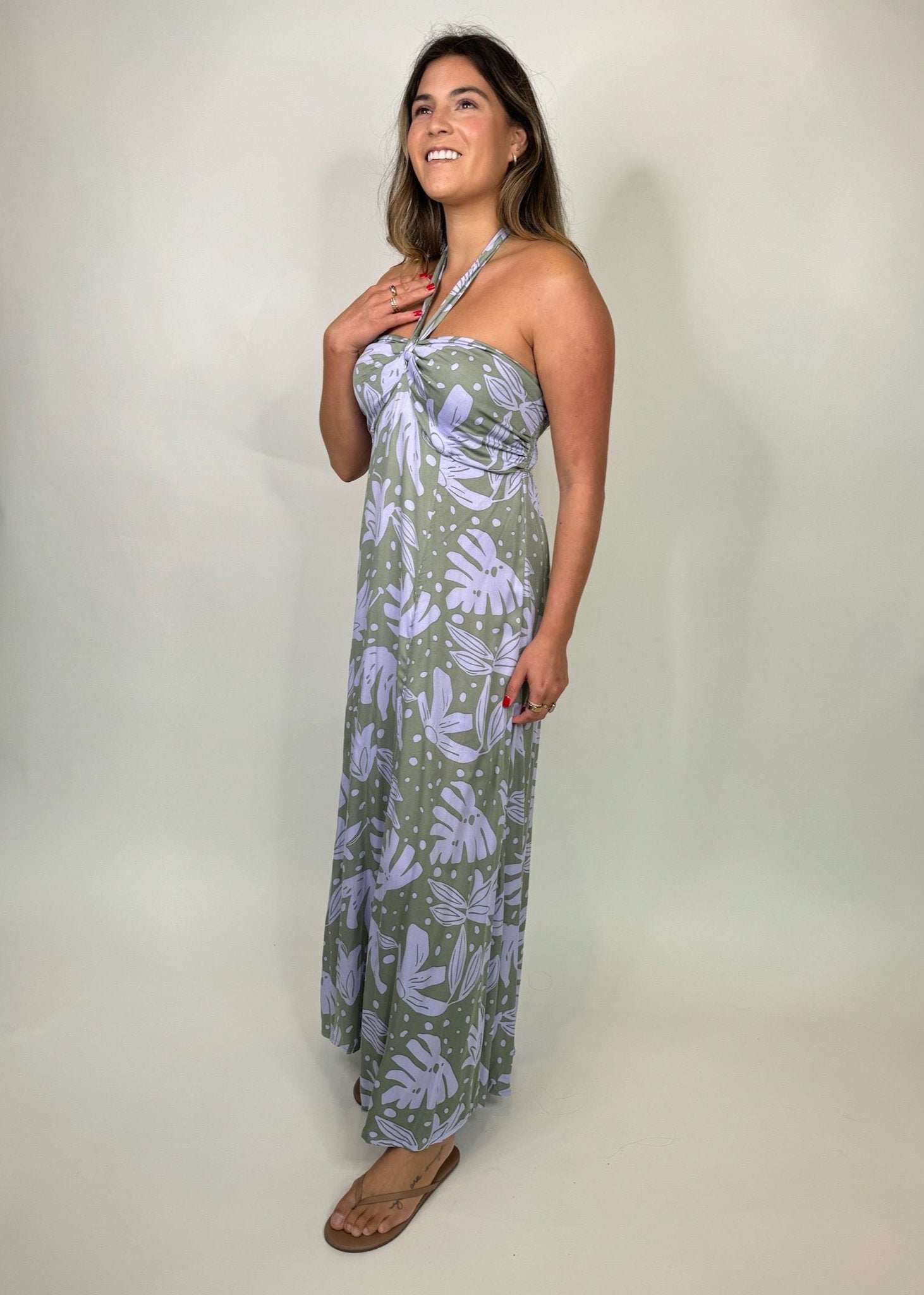 Phie Tropicana Cassia Maxi Sage | Vagabond Apparel Boutique