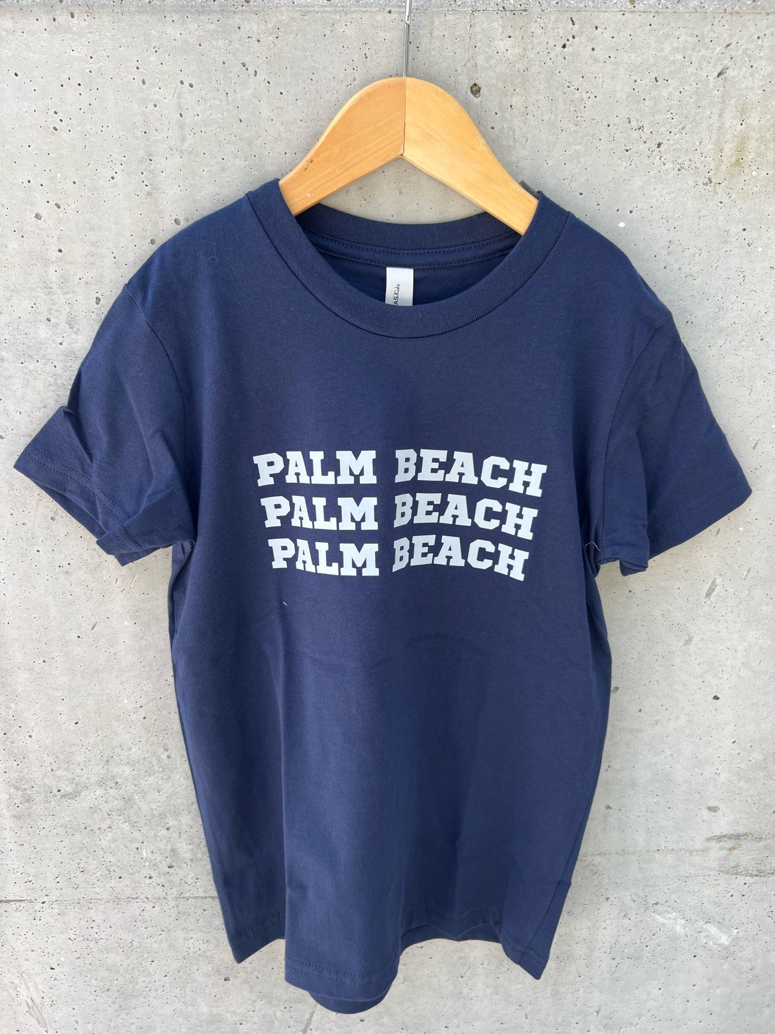 Town Pride Youth Triple Palm Beach Short Sleeve Tee Navy