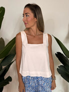 Girl and the Sun Selene Top White